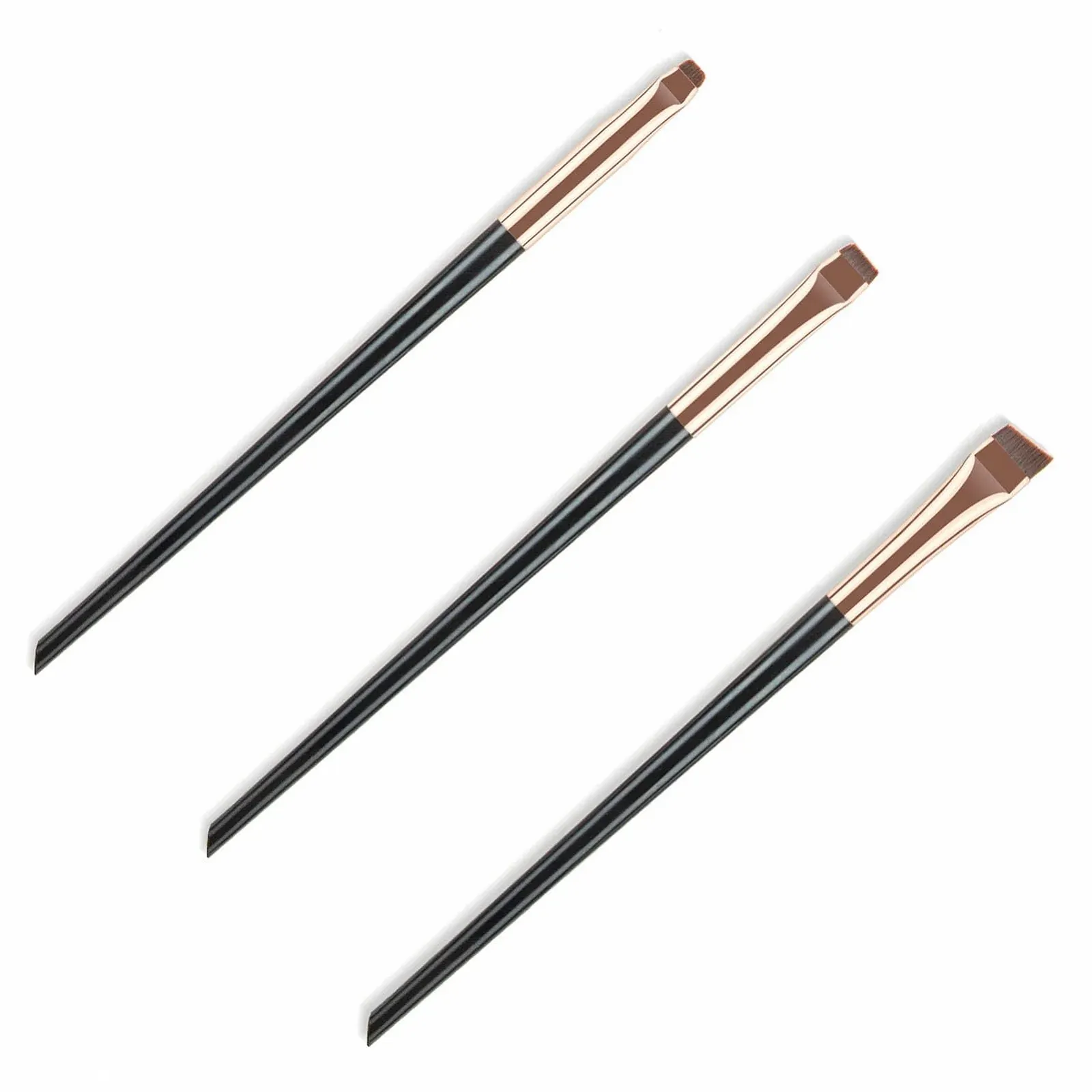 Набір пензлів для підводки кутовий 3 шт. ультратонкий, фото №7