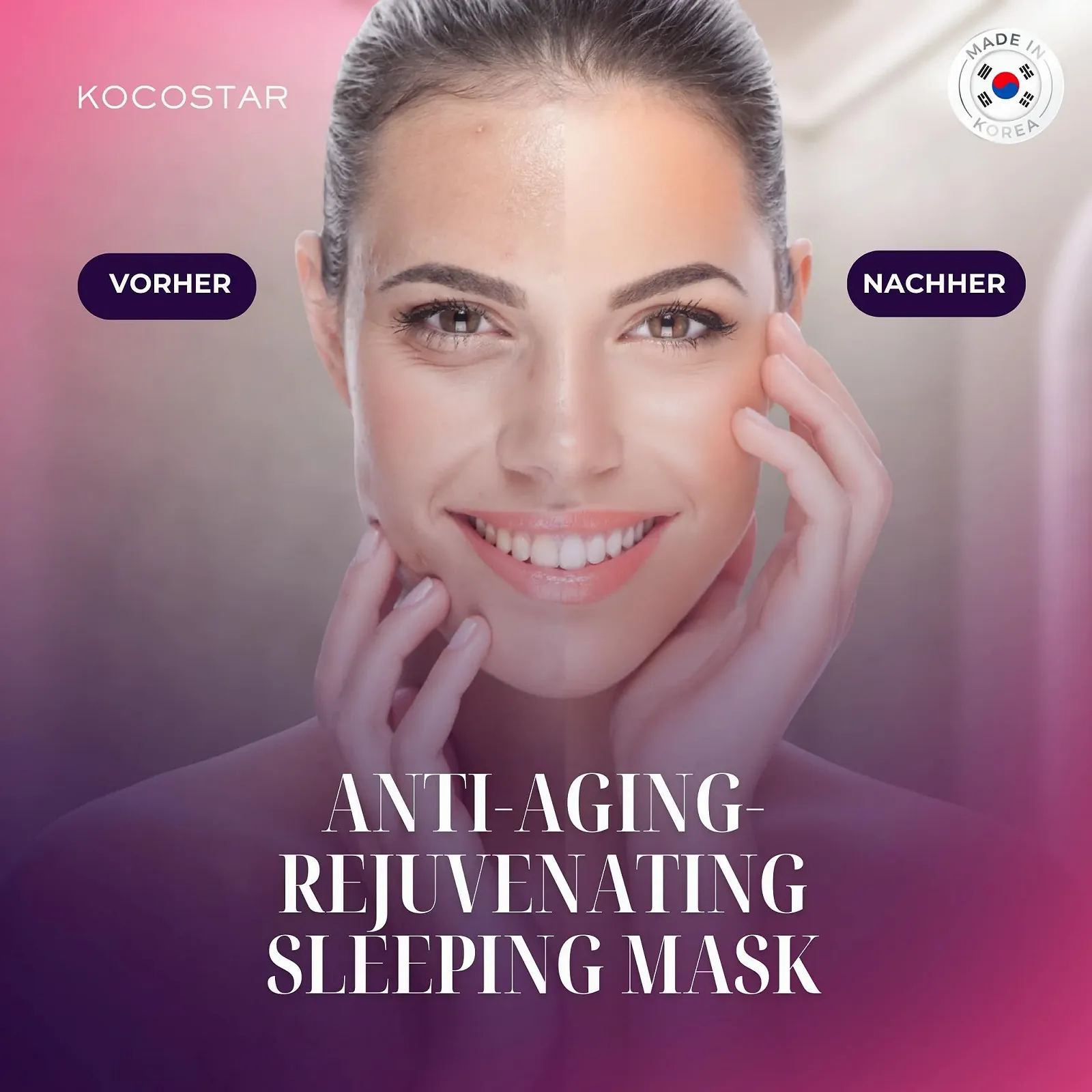 Маска для обличчя KOCOSTAR Bakuchiol Happy - балансуюча корейська маска, фото №7