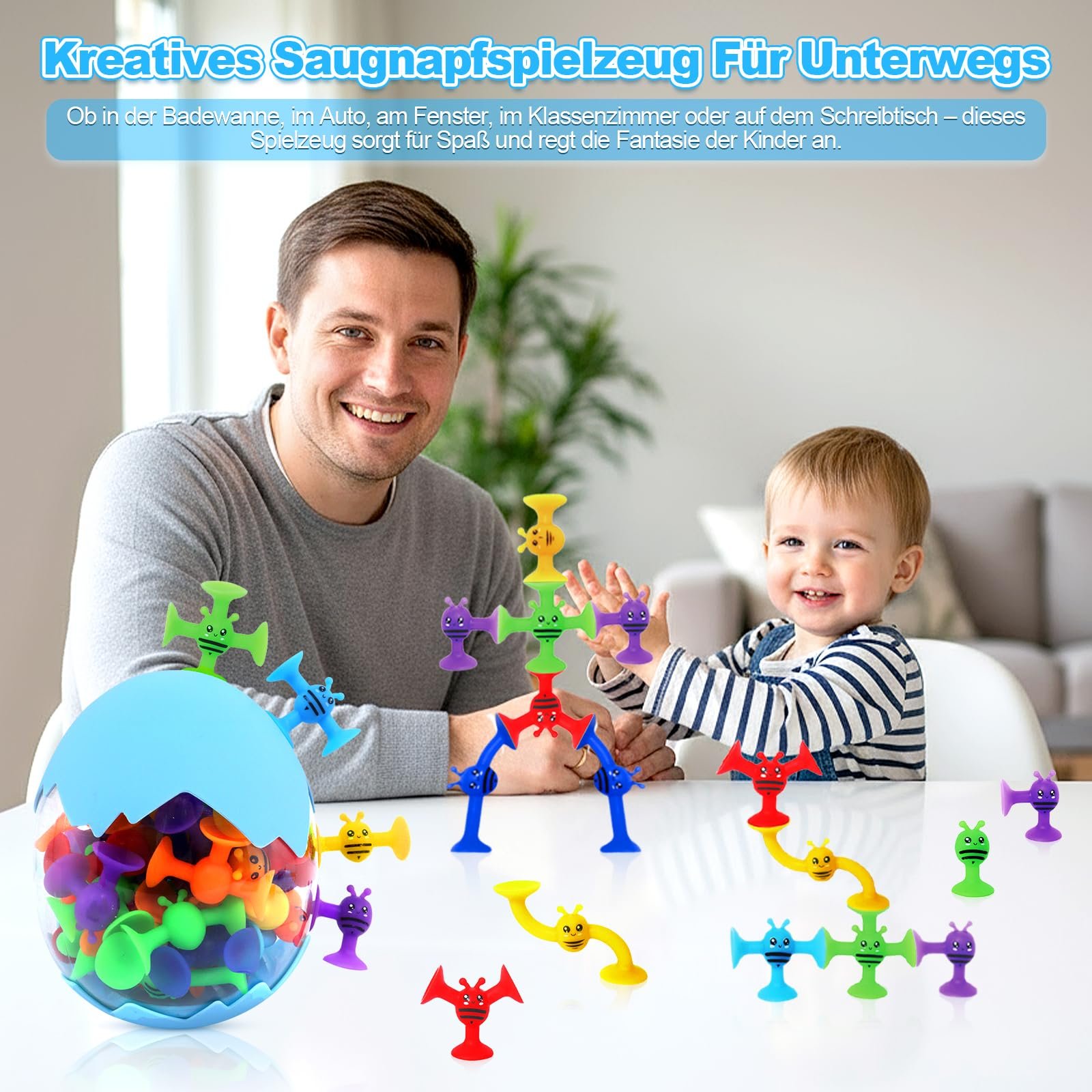 Іграшка на присосках Дитяча 30 штук Силіконова, фото №2