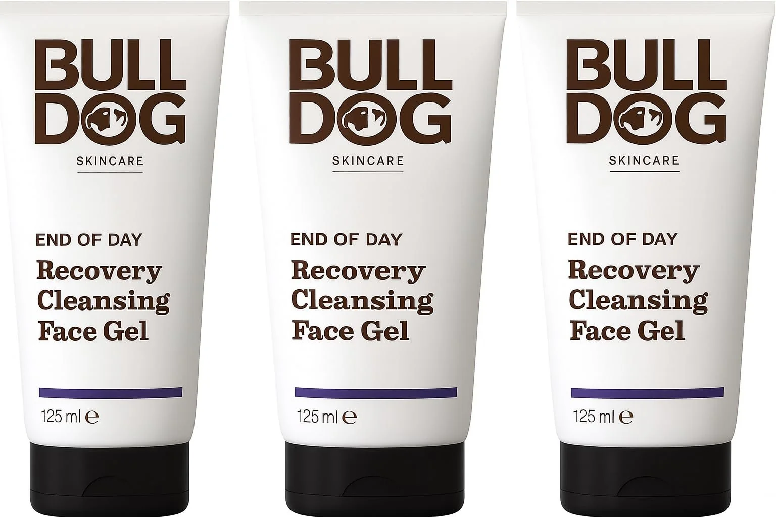 Гель для вмивання Bulldog Skincare End Of Day Recovery Cleansing Gel для чоловіків 125 мл (3 шт. в упаковці), фото №1 Гель для вмивання Bulldog Skincare End Of Day Recovery Cleansing Gel для чоловіків 125 мл (3 шт. в упаковці), фото №1