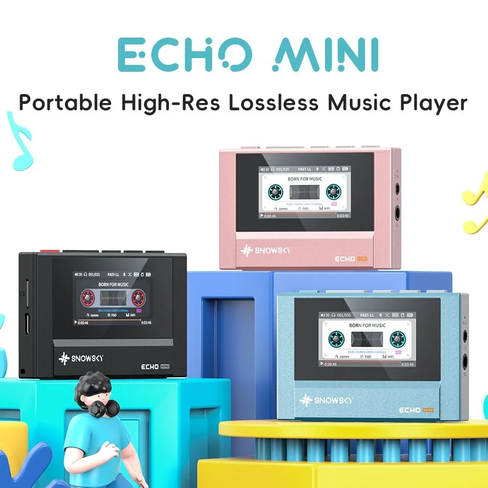 MP3 плеер FiiO Echo Mini HiFi Bluetooth Черный, фото №2