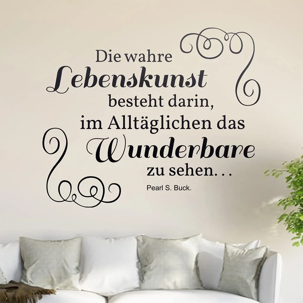 Наклейка на стену The true art of life... 80 x 66 см, фото №1