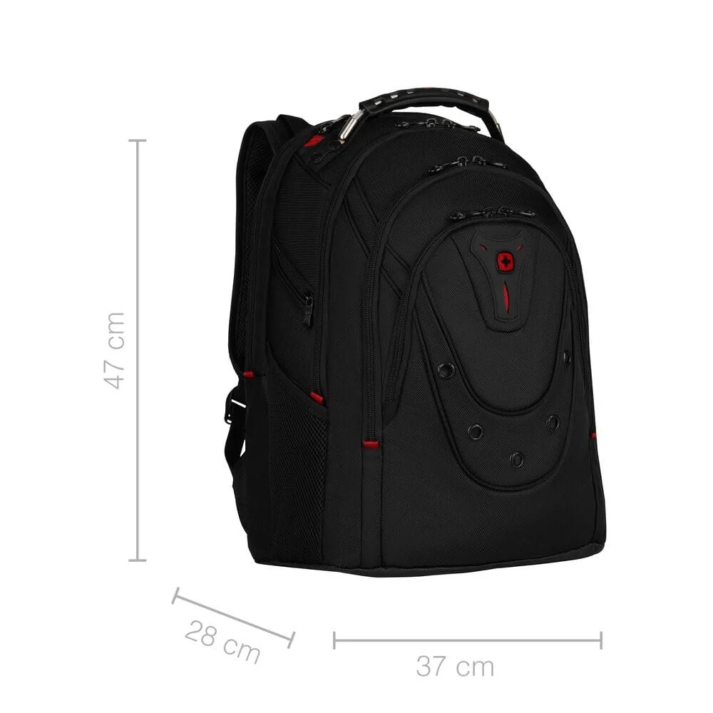 Рюкзак для ноутбука WENGER Ibex 606493 Deluxe 14-16" 26 л Черный, фото №2 Рюкзак для ноутбука WENGER Ibex 606493 Deluxe 14-16" 26 л Черный, фото №2