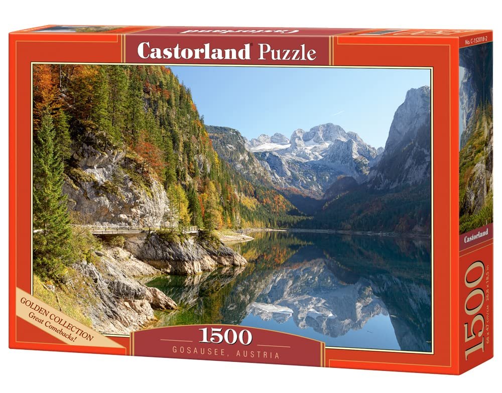 Пазл Castorland C-152018-2 Gosausee Austria Idyllic Mountain View 1500 элементов для взрослых, фото №1