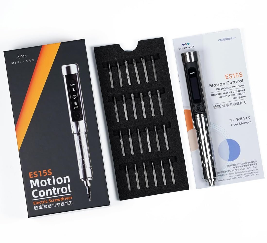 Викрутка MINIWARE ES15S Електрична Рухомий Контроль Зарядний Інструмент 24 Біти OLED Дисплей Перезаряджувана Батарея, фото №1 Викрутка MINIWARE ES15S Електрична Рухомий Контроль Зарядний Інструмент 24 Біти OLED Дисплей Перезаряджувана Батарея, фото №1