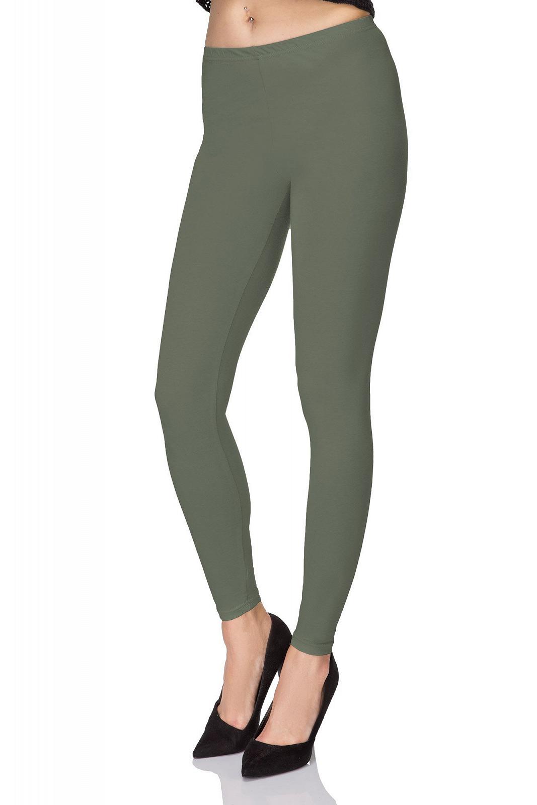 Леггинсы FUTURO FASHION Хлопковые Полной Длины Однотонные СпортивныеДля женщин Plus Size 8-26, фото №1