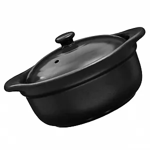 Кастрюля GLEAVI Керамическая с двойными ручками термостойкая для керамических плит - Фото 1