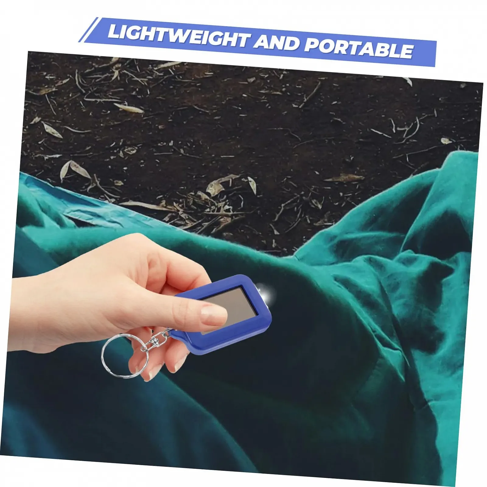 Ліхтарик Mipcase 5 шт. Сонячний Перезаряджуваний Кемпінговий Маленький Міні Брелок Пластик, фото №9