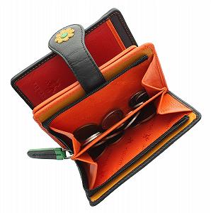 Кошелек Visconti Daisy Collection Sunshine женский с клапаном с RFID защитой DS80, черный, размер Unit, для ежедневного использования synthetic.ua - Фото 1