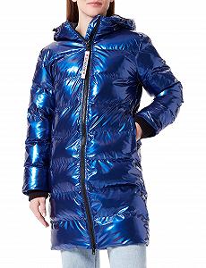 Женская куртка Love Moschino Super-Shiny Light Technical Fabric с молнией - Фото 1