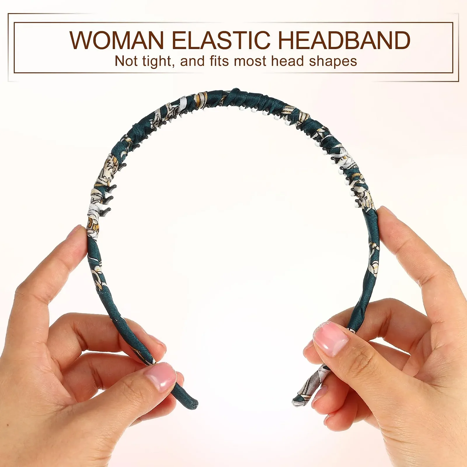 Обруч для волосся з гребінцем VOCOSTE, 3 шт., фото №5