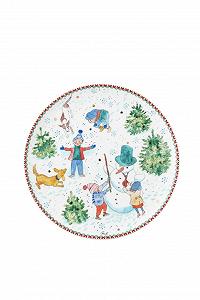 Тарілка Hutschenreuther Christmas Collection 2025 "Різдвяні ігри" пласка 22 см - Фото 1
