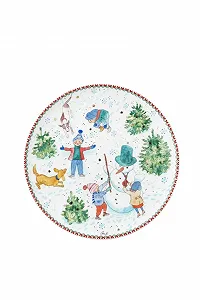 Тарелка Hutschenreuther Christmas Collection 2025 "Рождественские игры" плоская 22 см - Фото 1