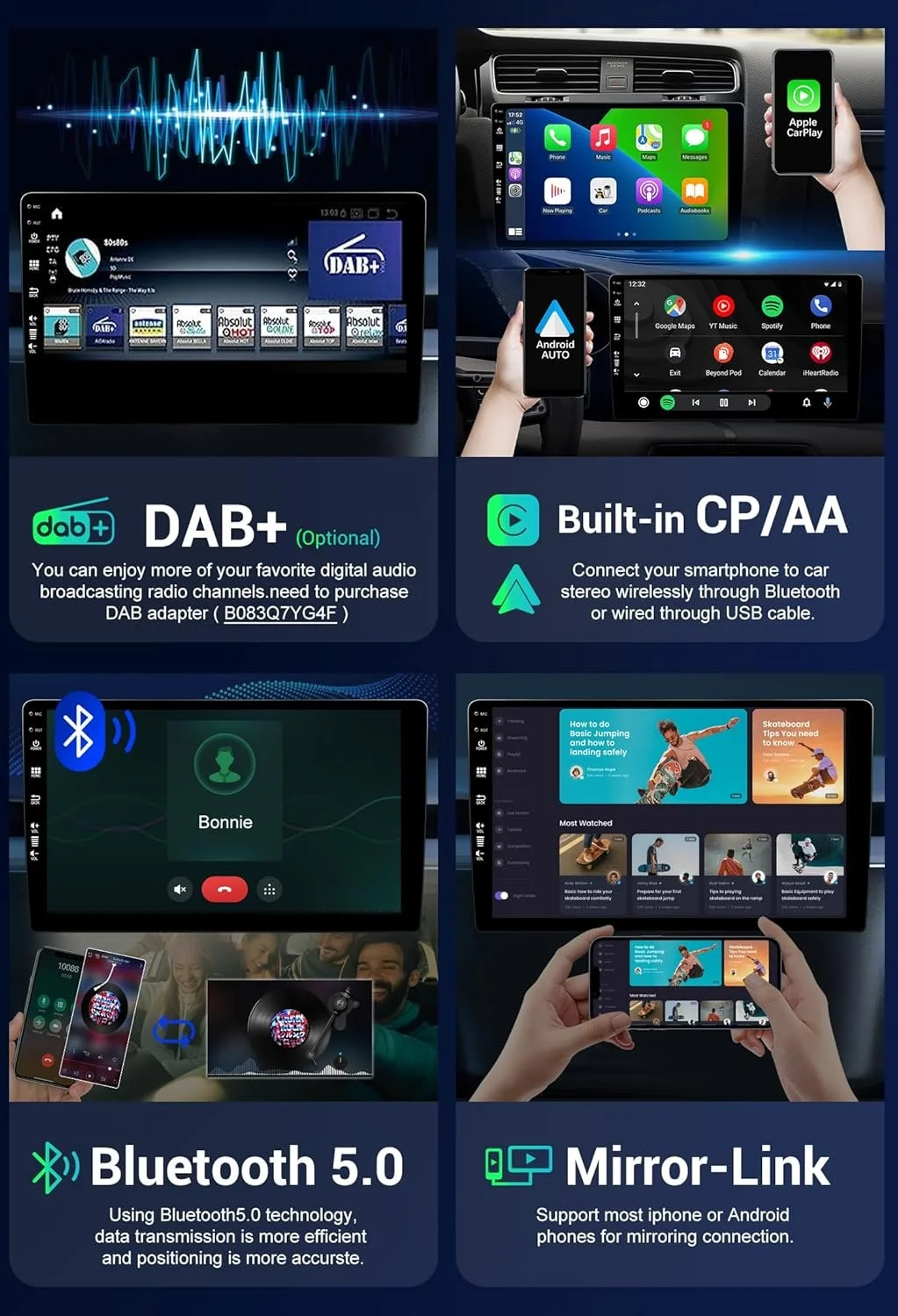 Штатная автомагнитола SXAUTO для VW Tiguan 1 NF 2006-2017 / 9" / Сенсорная / 8/256Гб / Android 13 / Apple CarPlay / Android Auto / Bluetooth / WI-FI / GPS / USB, фото №4