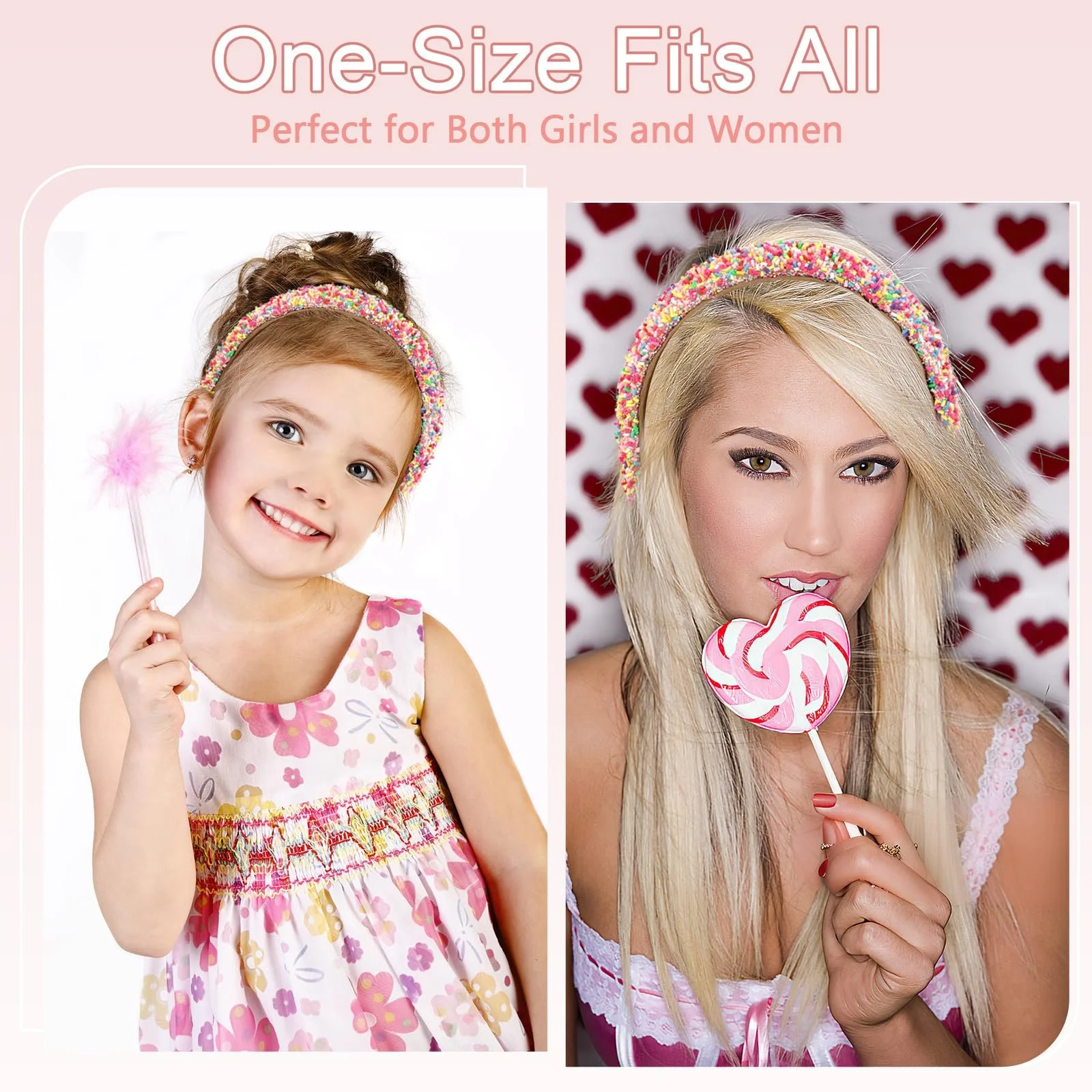 Обруч Блестящий, Широкий, фото №4