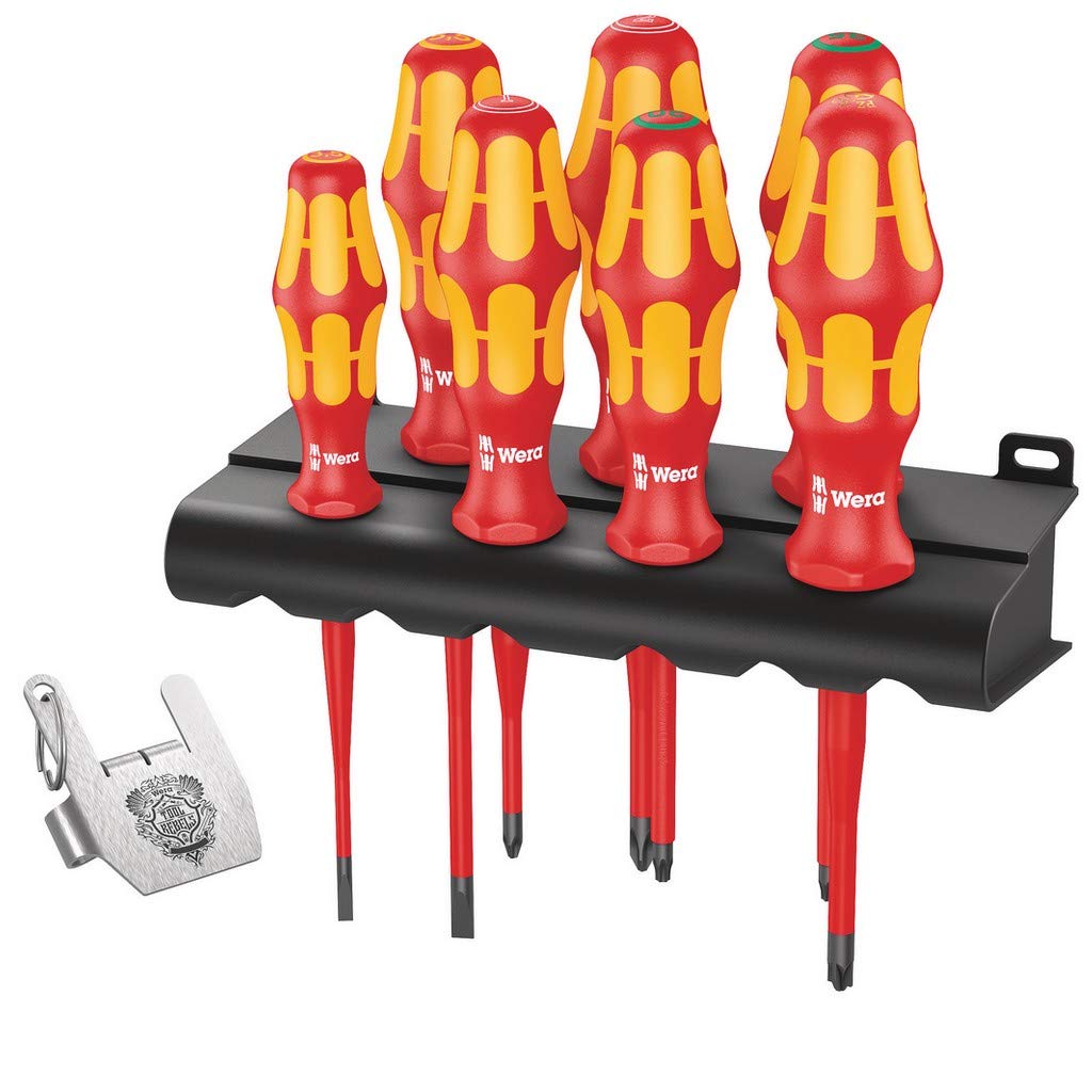 Набор отвёрток Wera Kraftform VDE/7 Heavy Metal 2 VDE 8 предметов Phillips Pozidriv Cross Cut, фото №1