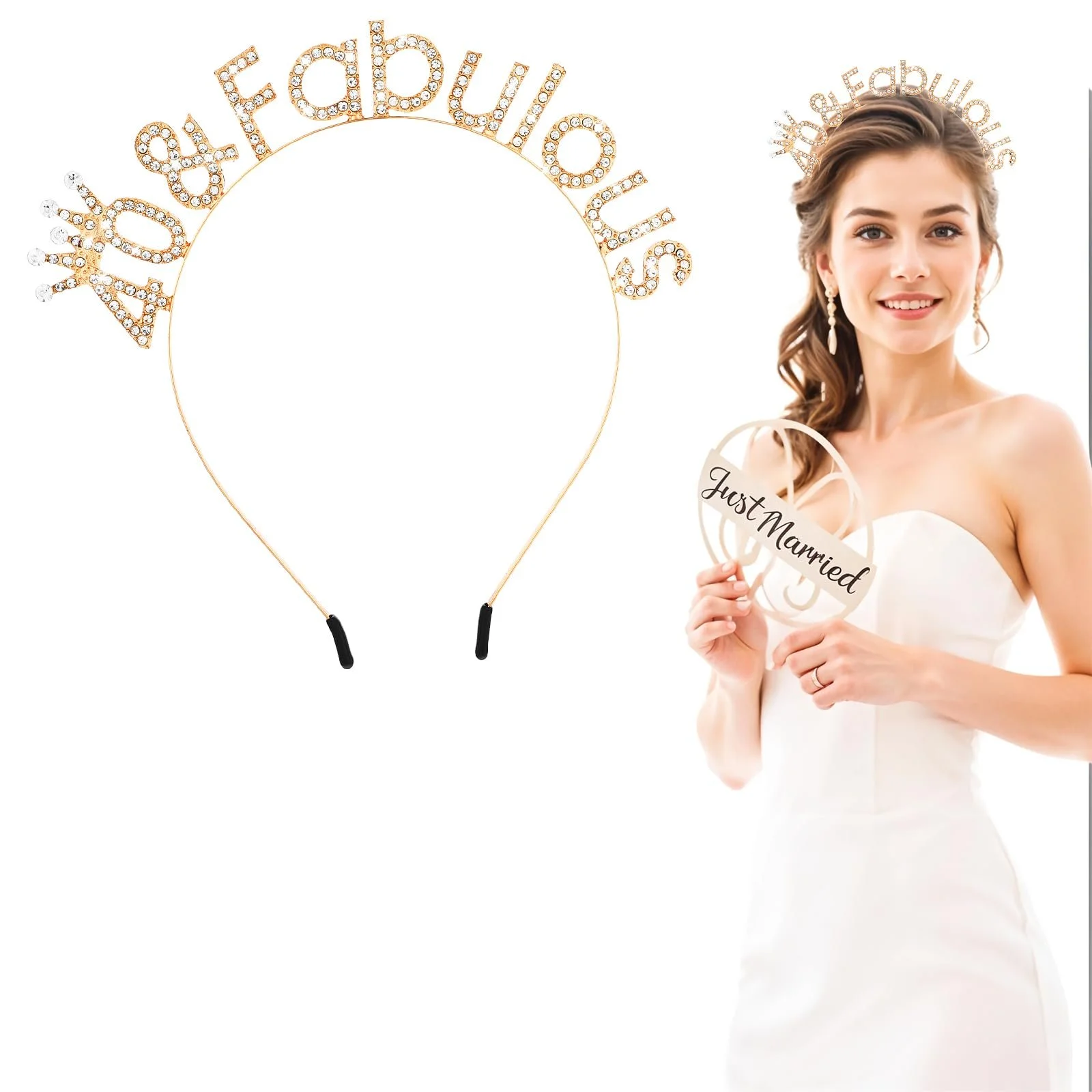 Декоративна Обруч на голову для жінок на 40-річчя, фото №8