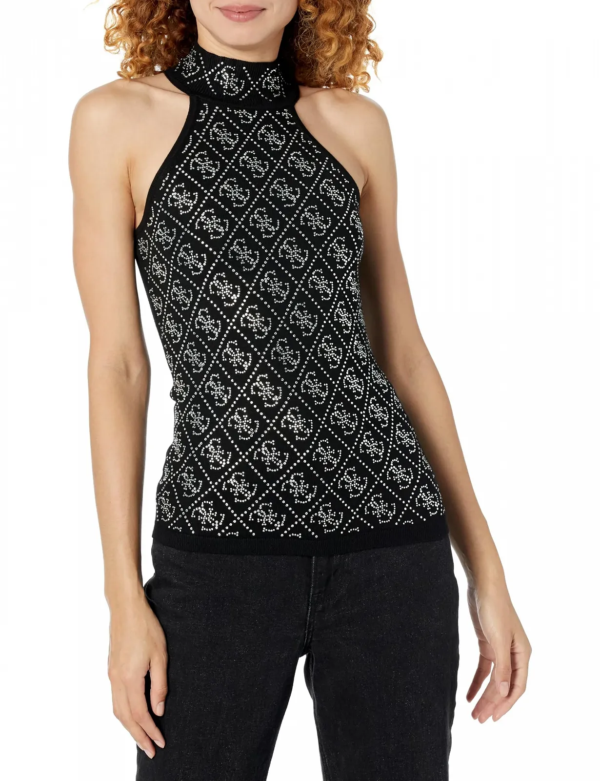 Майка GUESS Celeste Quattro Без рукавів Чорний, S, фото №1