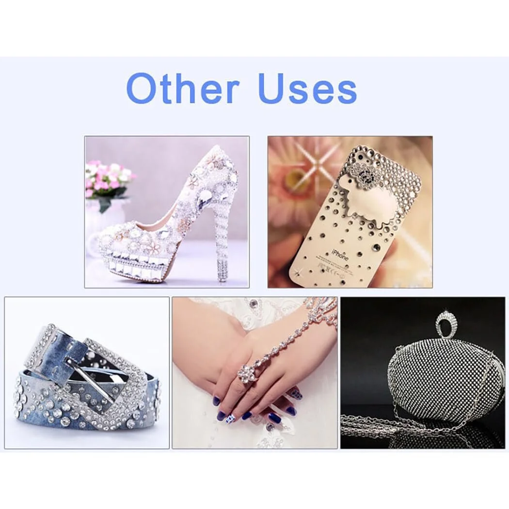 Блискучі міні-стрази для нігтів, штучні, плоскі, маленькі стрази для манікюру, фото №2