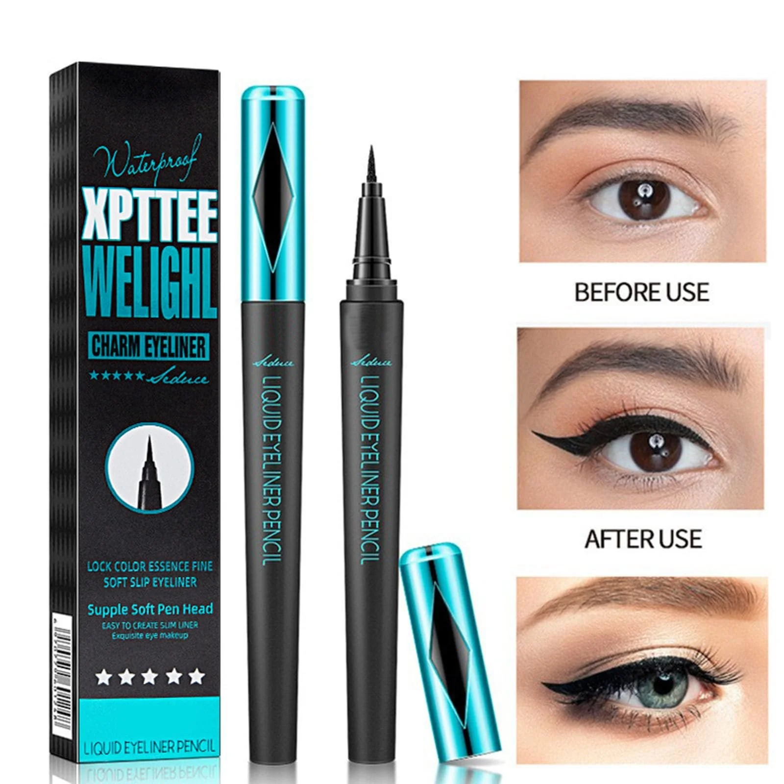 Рідка Підводка Maybelline Master Precise All Day Cobalt Black, фото №7