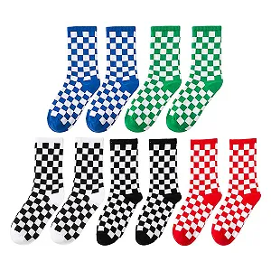 Шкарпетки в клітинку Жіночі Спортивні, 5 пар - Фото 1