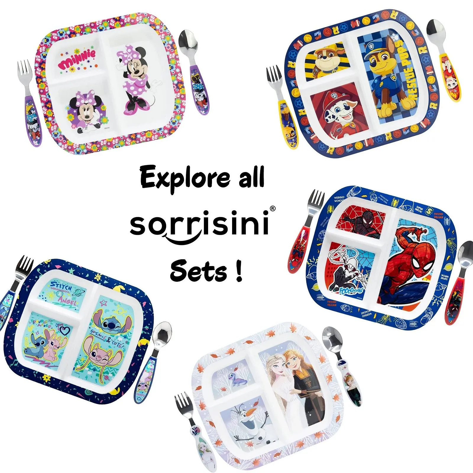 Набор посуды Многоразовый Sorrisini, фото №7 Набор посуды Многоразовый Sorrisini, фото №7