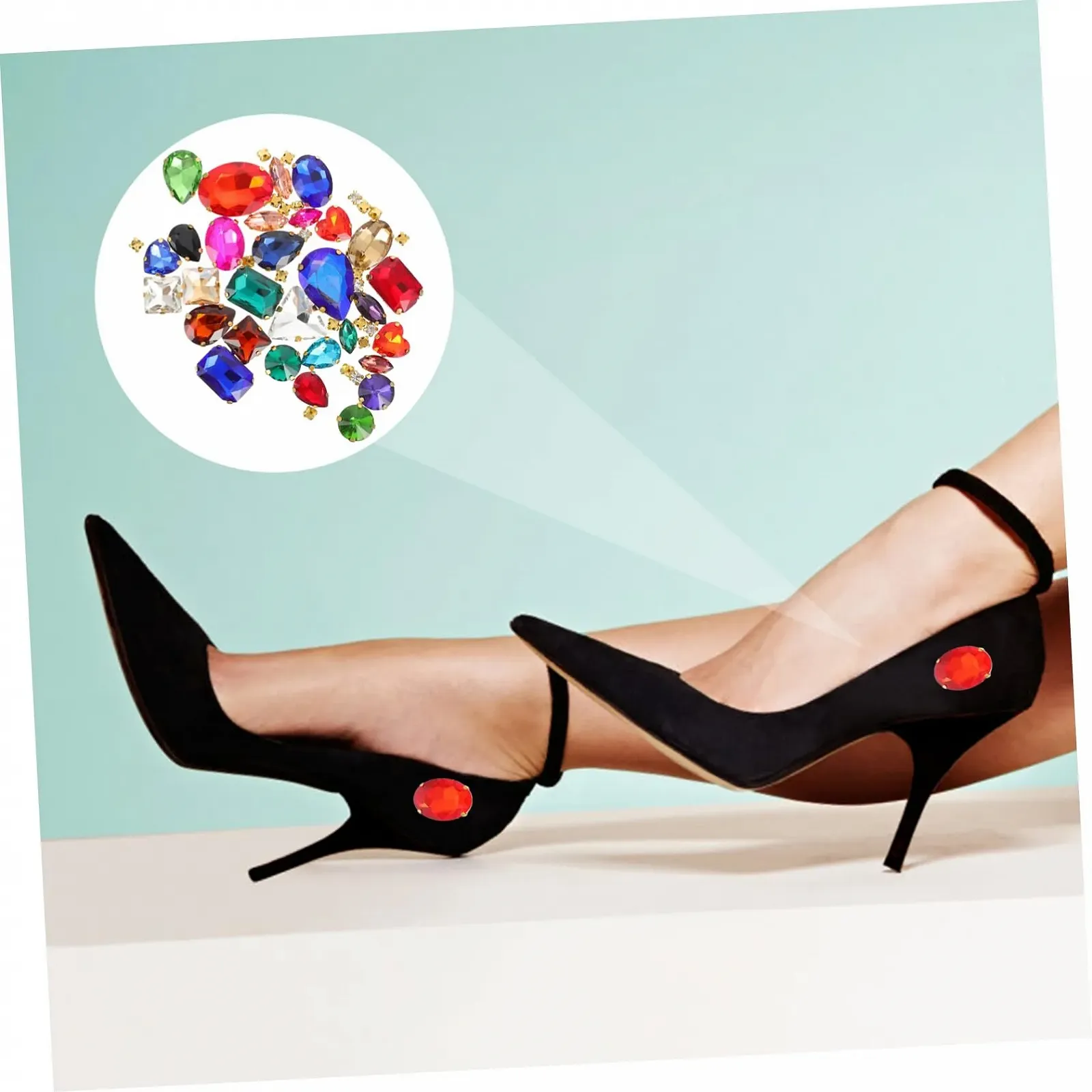 Пришивні скляні кристали PLAFOPE Блискучі стрази для костюмів, одягу, весільних аксесуарів та дизайну прикрас, фото №6