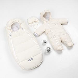 Зимовий комплект для новонародженого Baby молочний - Фото 1