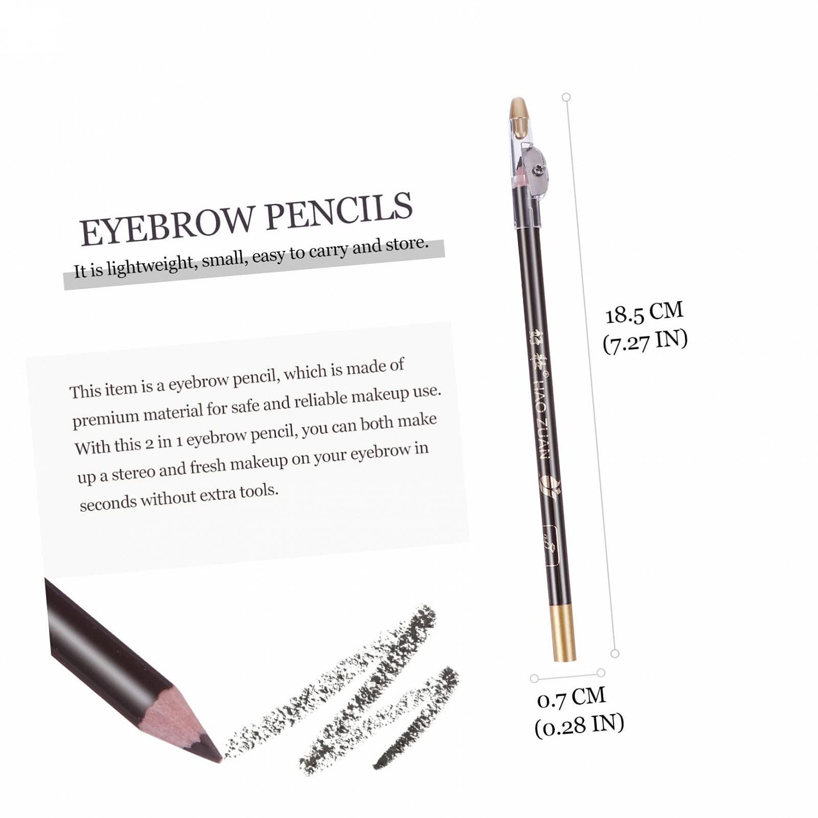Олівець MERRYHAPY Sharpener Eyebrow Pencils Кавовий 8 шт., фото №7