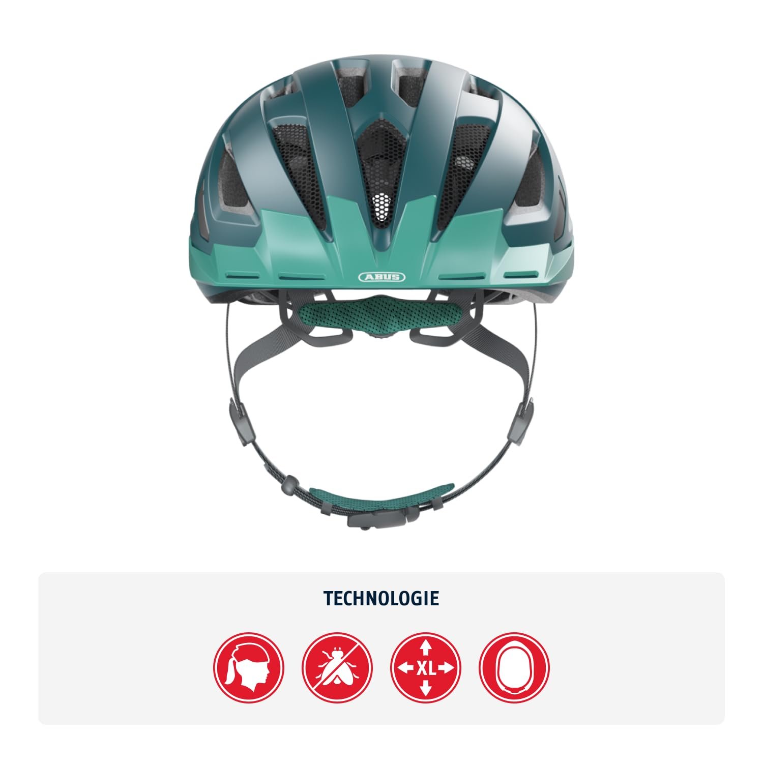 Шолом ABUS Urban-I 3.0 Core Green, унісекс, для дорослих, розмір S (51-55 см), фото №2