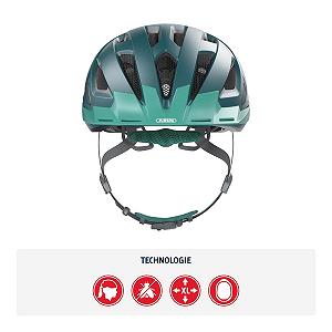 Шолом ABUS Urban-I 3.0 Core Green, унісекс, для дорослих, розмір S (51-55 см) synthetic.ua - Фото 1
