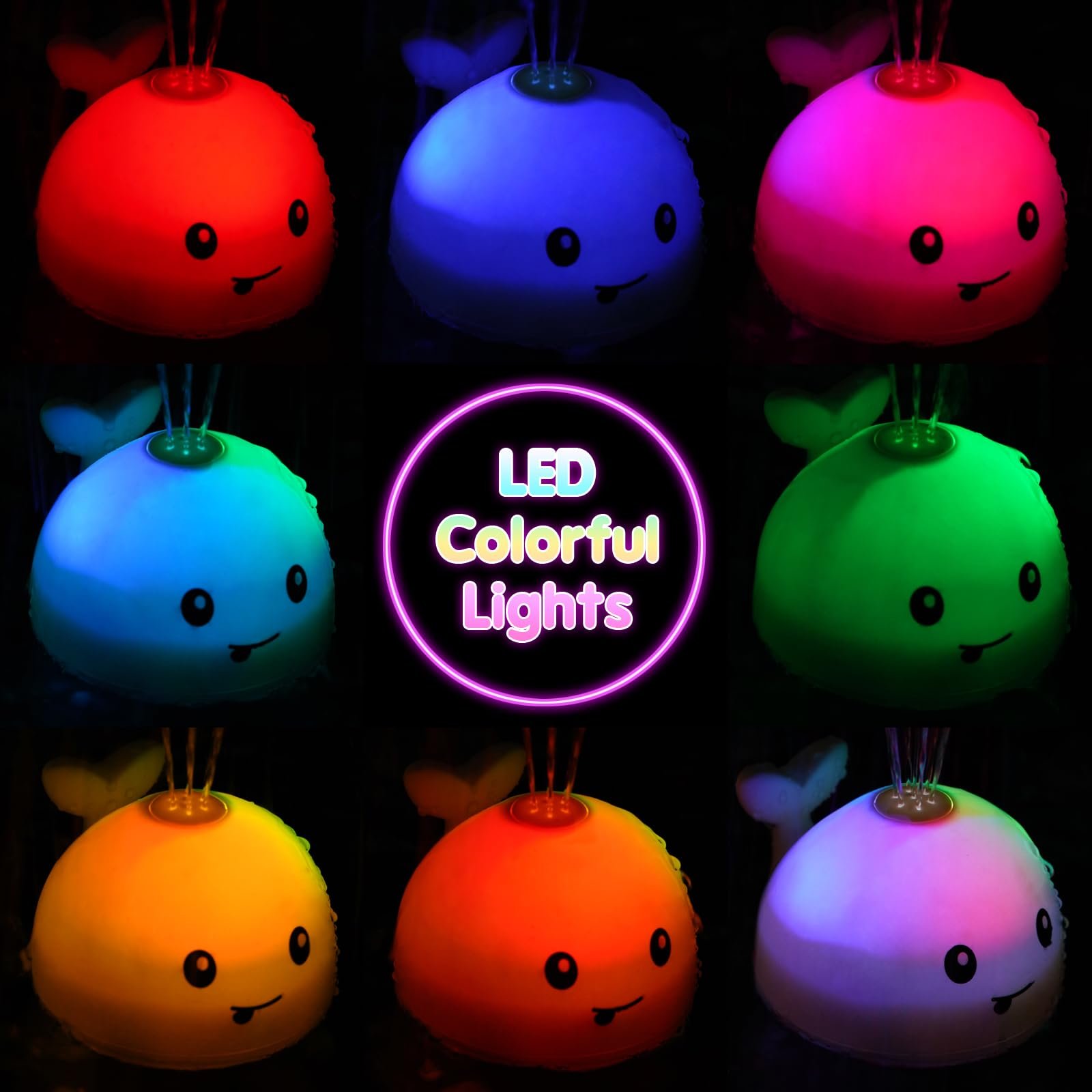 Игрушка для ванны Gigilli Whale Серый, фото №3