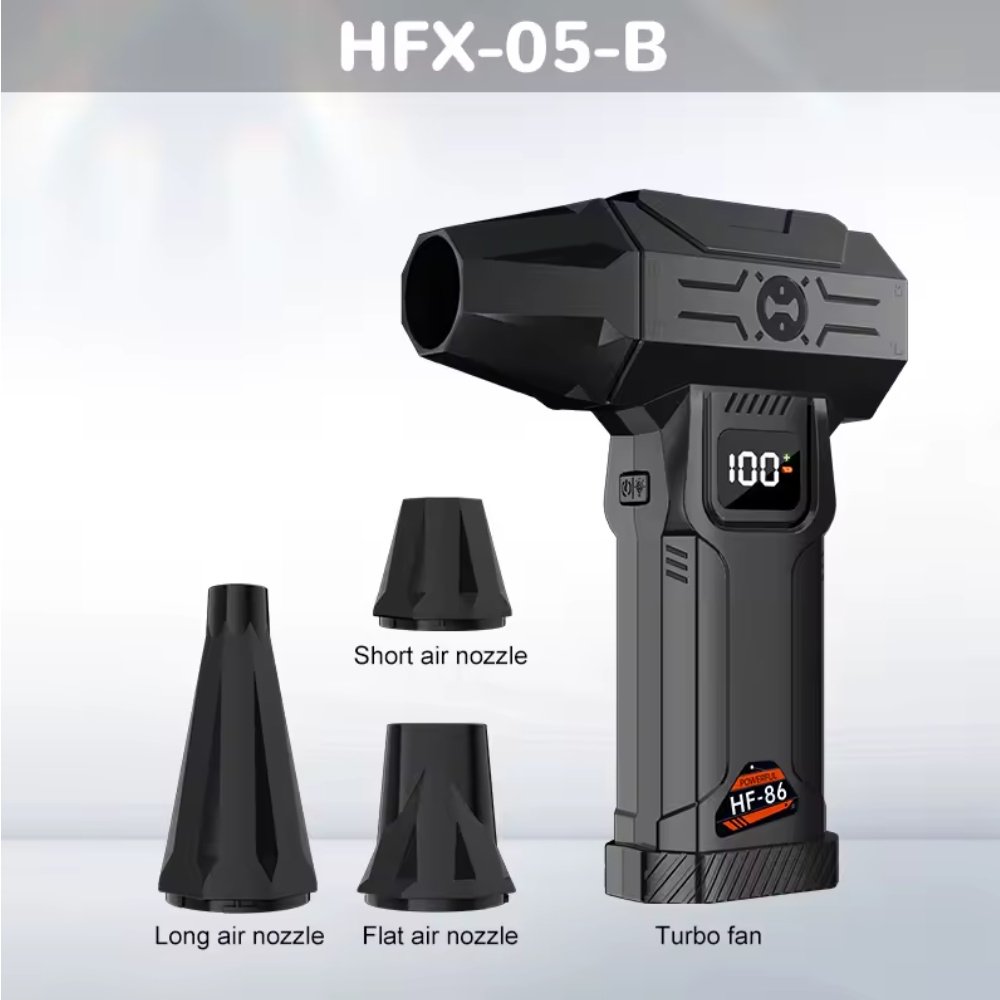 Турбовентилятор Violent HF-86 Turbo Jet Fan 150000 RPM з екраном Black, фото №2