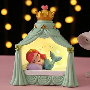 Ночник Tuzsocr Cute Princess Mermaid LED Resin Battery Operated - Фото 1