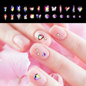 Стрази для нігтів різних форм круглий synthetic.ua - Фото 1