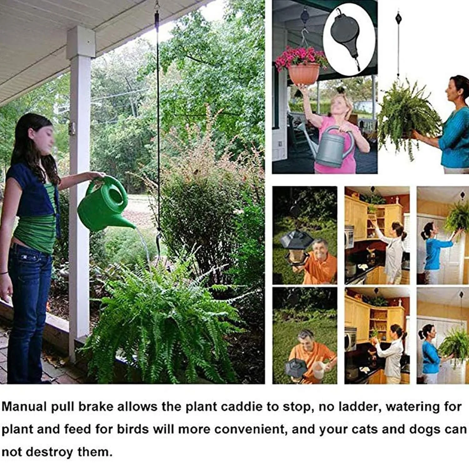 Выдвижные крючки для растений Pack of 2 Black, фото №5