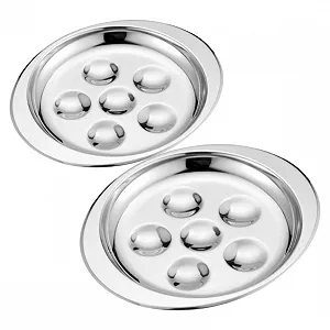 Форма для улиток Toyvian набор 2 шт. из нержавеющей стали термостойкая большая - Фото 1