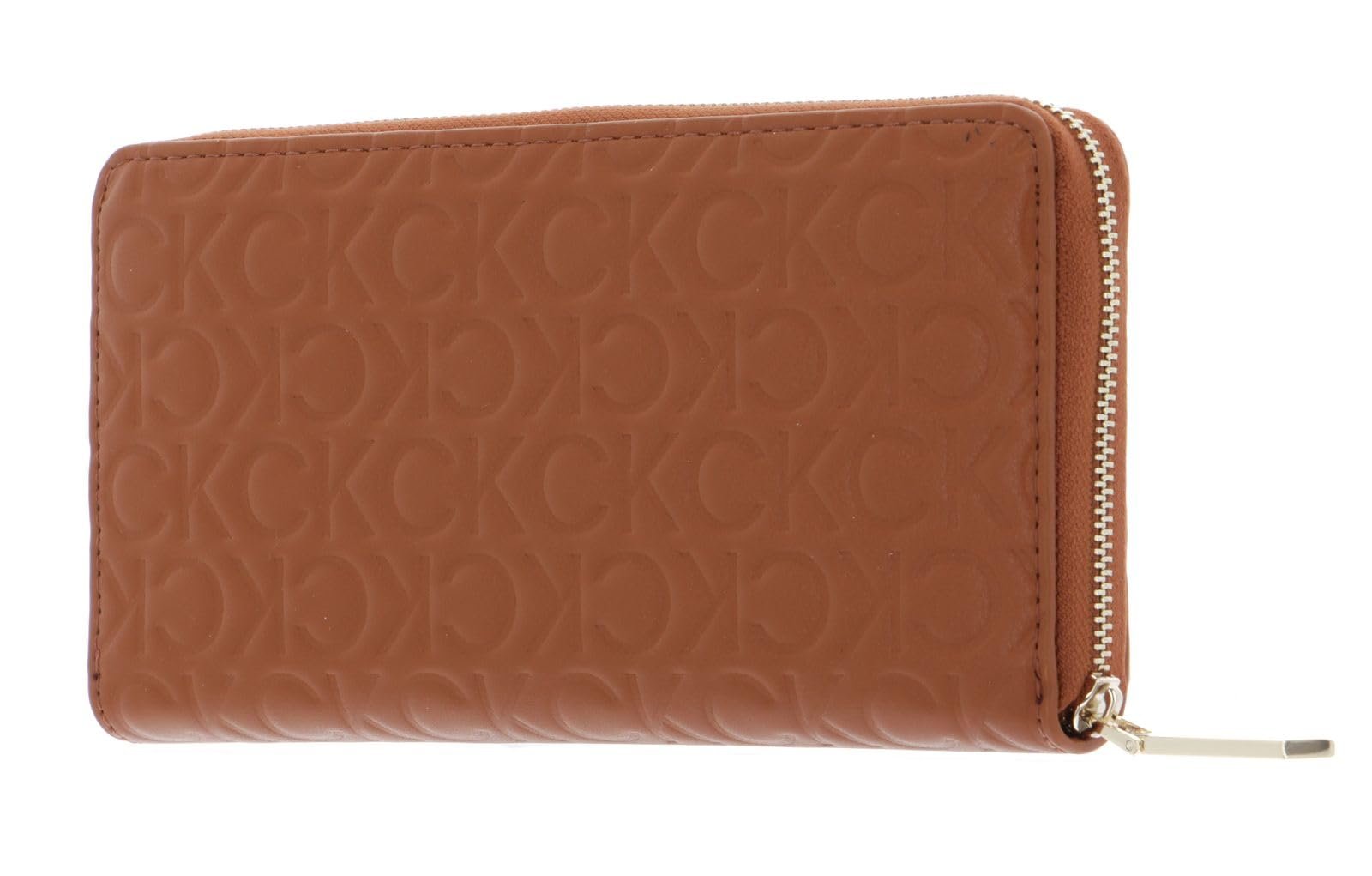 Гаманець Calvin Klein CK Must Z/A Wallet LG Embossed Жіночий Коричневий, фото №4