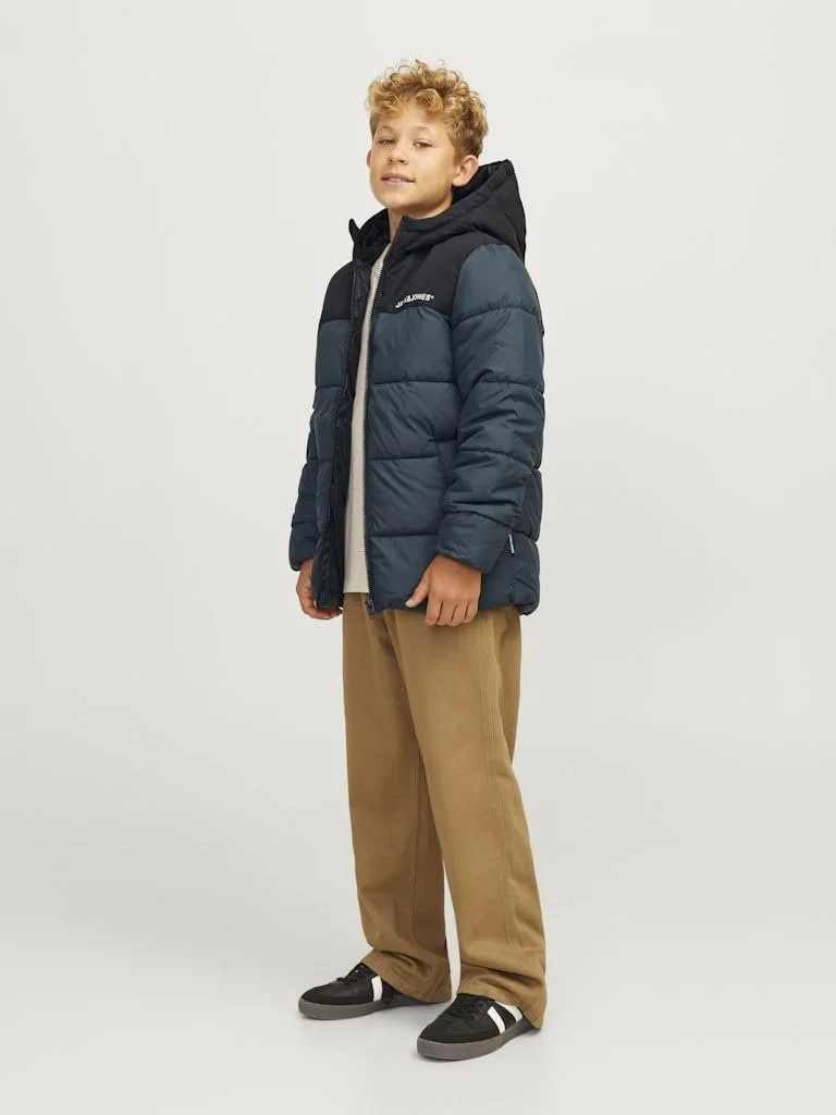 Куртка пухова з капюшоном для хлопчиків JACK&JONES JUNIOR Jjmoon Hood Puffer Mni, фото №1 Куртка пухова з капюшоном для хлопчиків JACK&JONES JUNIOR Jjmoon Hood Puffer Mni, фото №1