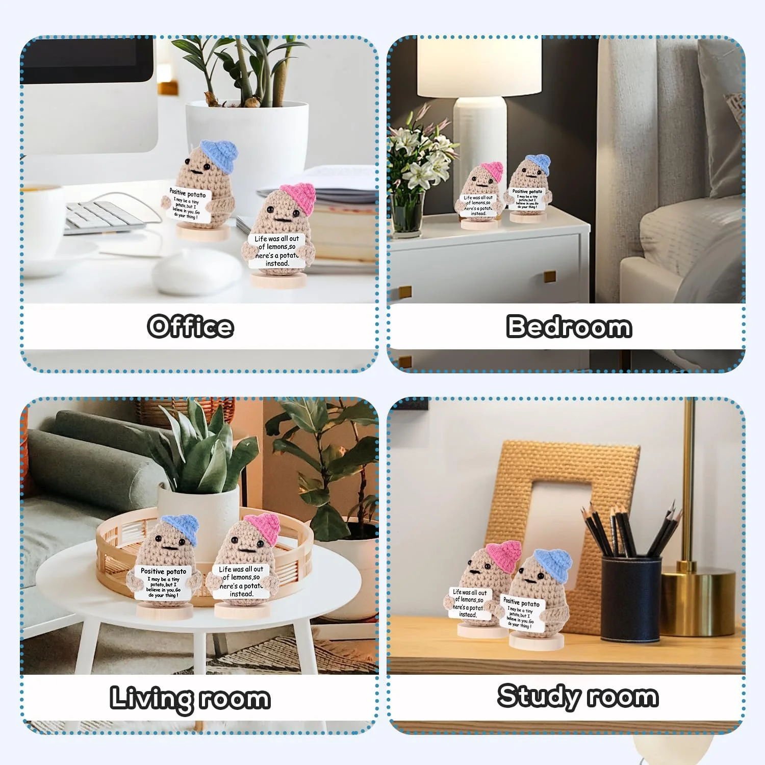 Набір в'язаних картопель Positive Potatoes 9 см пара, фото №6 Набір в'язаних картопель Positive Potatoes 9 см пара, фото №6