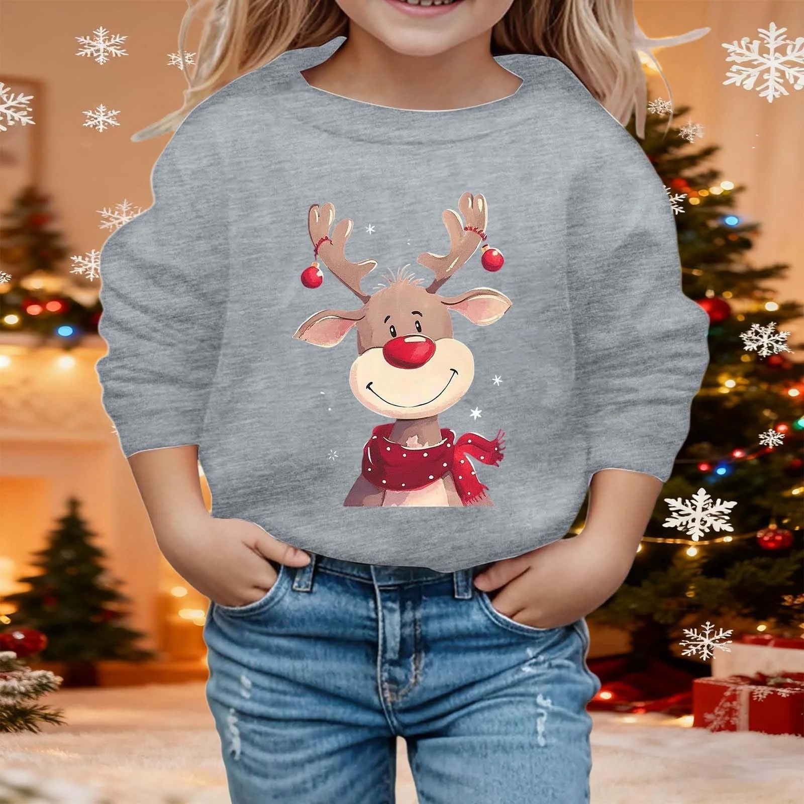 Світшот Різдвяний для дівчат, фото №3