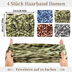 Пов'язка на голову Різнокольорова synthetic.ua - Фото 1