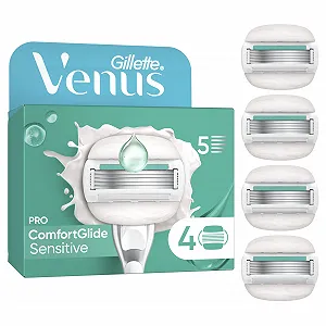 Бритва Gillette Venus Pro ComfortGlide Sensitive со сменными кассетами 4 шт. - Фото 1