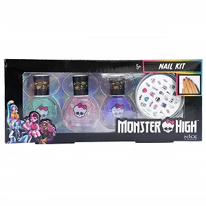 Набір для манікюру Nice Group Monster High 3 лаки для нігтів та наклейки synthetic.ua - Фото 1