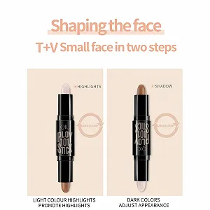 Карандаш для контуринга, Хайлайтер, Стик для контуринга, Консилер, Контуринг и хайлайтер в одном, Бронзер для контура тела и лица, Кремовая текстура (02) synthetic.ua - Фото 1