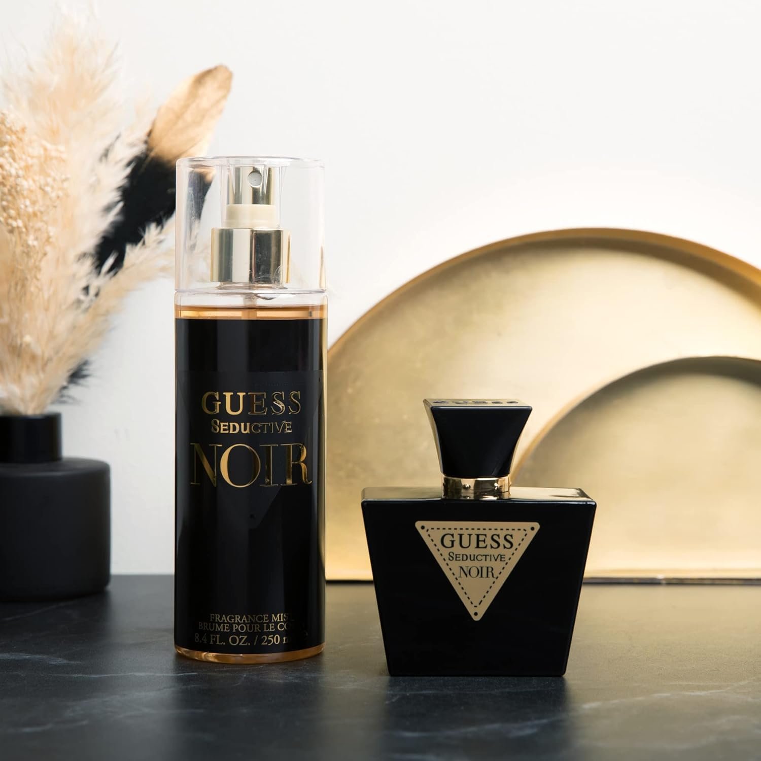Спрей для тела GUESS Seductive Noir для женщин, цветочный аромат, бергамот, лепестки ириса, жасмин, ваниль, чувственный аромат, 250 мл, фото №3