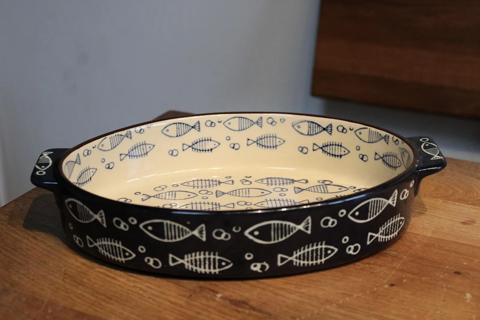 Форма для запекания Mediterane Керамическая Сине-белая 28.5 x 17 см, фото №1