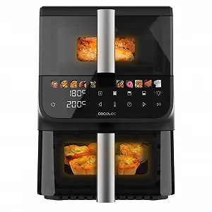 Мультипечь Cecotec Cecofry DuoLevel 10000 DuoSize Window 10 л 2000 Вт 2 камеры 3.5/6.5 л Sync Function 10 меню - Фото 1