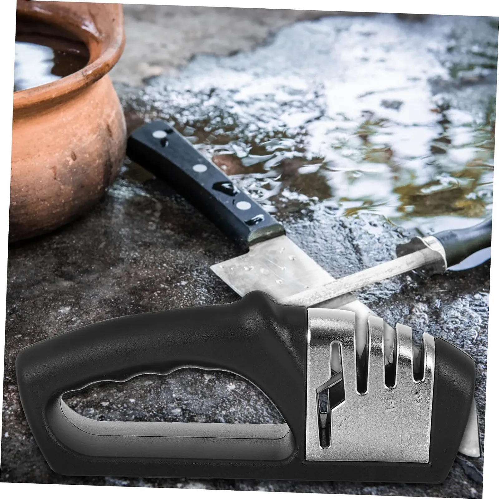 Точилка для ножів Zerodeko ручна з нековзною основою, фото №6