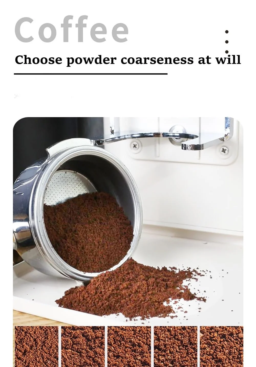 Електрична кавомолка професійна, Комерційна з LED-дисплеєм і таймером, Кількісне автоматичне подрібнення для свіжої кави, фото №6